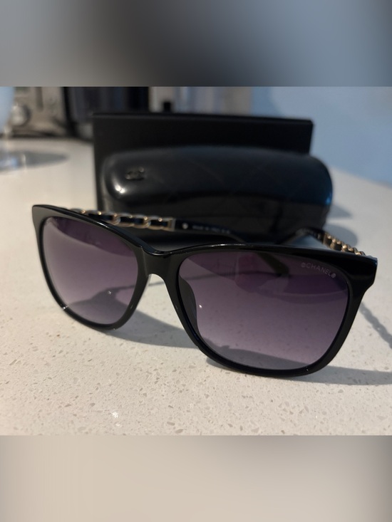 CHANEL Accessories - CHANEL Sunglasses with Quilted Leather Case